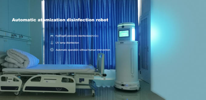 OEM futé de soutien de robot de jet de désinfection uv-c d'ondes courtes