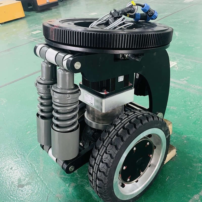 Roue différentielle d'entraînement de moteur à courant alternatif 3000KG de double roue en caoutchouc pour l'AGV d'usine